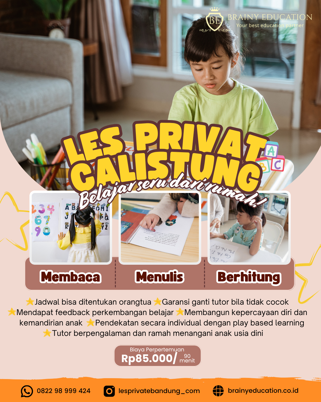 Informasi les privat calistung Bandung Cimahi